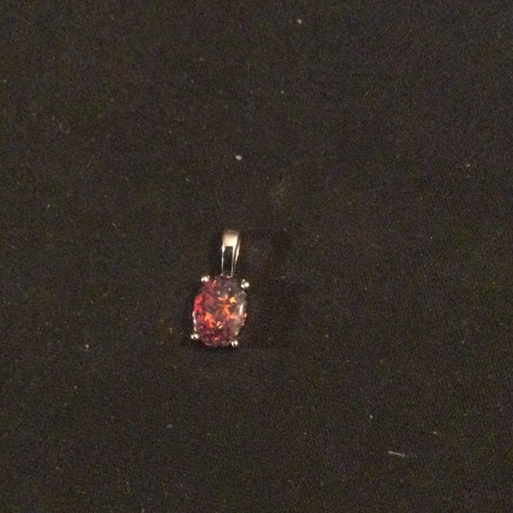 Sterling Silver Rainbow Lab Opal Pendant